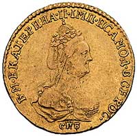 dwa ruble 1785, Petersburg, Bitkin 107, Fr. 117, złoto, 2.50 g