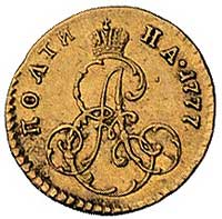 połtina 1777, Petersburg, Bitkin 109, Fr, 119, złoto, 0.70 g