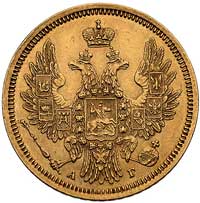 5 rubli 1855, Petersburg, Bitkin 1, Fr. 148, złoto, 6.52 g