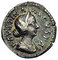 denar 156-175, Aw: Popiersie w prawo i napis FAV