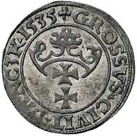 grosz 1535 Gdańsk, popiersie króla wcześniejsze,