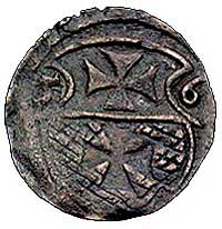 denar 1556, Elbląg, Kurp. 990 R3, Gum. 654, T. 7, ciemna patyna