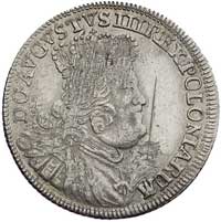dwuzłotówka (8 groszy) 1753, Lipsk, odmiana z napisem, 8 GR i bez liter E-C pod tarczą herbową, Ka..