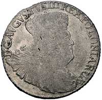 dwuzłotówka (8 groszy) 1753, efraimek - mennica nieznana, odmiana bez liter E-C, Kam. 842 R1, Mers..