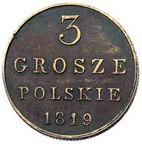 3 grosze 1819, Warszawa, Plage 157, rzadki roczn