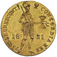 dukat 1831, Warszawa, odmiana z kropką przed pochodnią, Plage 269, Fr. 114, złoto, 3.48 g, ładnie ..