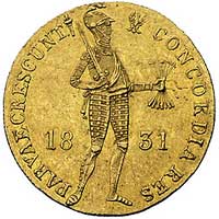 dukat 1831, Warszawa, odmiana z kropką przed pochodnią, Plage 269, Fr. 114, złoto, 3.46 g, ładnie ..