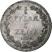 3/4 rubla = 5 złotych 1834, Petersburg, Plage 34