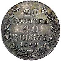 20 kopiejek = 40 groszy 1842, Warszawa, Plage 39
