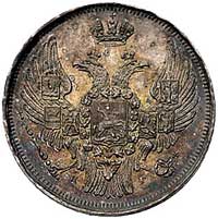 15 kopiejek = 1 złoty 1832, Petersburg, Plage 398, pięknie zachowany egzemplarz ze starą patyną