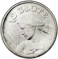 2 złote 1924, Paryż, pochodnia po dacie, Parchimowicz 109.a, moneta w wyśmienitym stanie zachowania