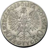 10 złotych 1933, Sobieski, wypukły napis PRÓBA, Parchimowicz P-153.a, wybito 100 sztuk, srebro, 21..