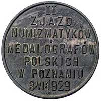 5 groszy 1929, II Zjazd Numizmatyków w Poznaniu, Parchimowicz P-109.a, wybito 45 sztuk, brąz, 2.91..
