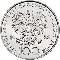 100 złotych 1986, Szwajcaria, Jan Paweł II, Parchimowicz 294.c, wybito 80 sztuk, rzadkie