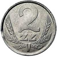 2 złote 1983, Warszawa, moneta wybita w aluminium prawdopodobnie na krążku monety 20 groszowej, 0...