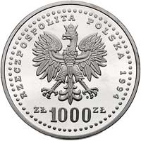 1.000 złotych 1994, Warszawa, XV PUCHAR ŚWIATA FIFA, Parchimowicz 603
