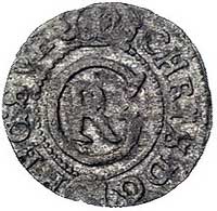 Krystyna 1632-1654, szeląg 1645, Ryga, monogram 
