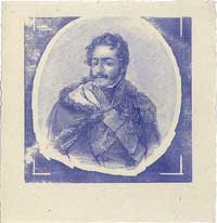 próba druku popiersia księcia Józefa Poniatowskiego, które było użyte do banknotu 5 złotowego z ro..