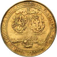medal autorstwa Sebastiana Dadlera wybity z okazji zaślubin Ludwiki Marii Gonzagi z Władysławem IV..