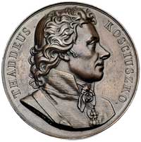 Tadeusz Kościuszko-medal autorstwa Caunoisa i Duranda 1818 r., Aw: Popiersie w prawo i napis w oto..