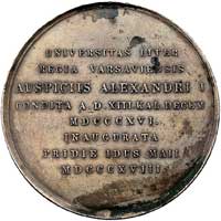 medal na otwarcie Uniwersytetu Warszawskiego autorstwa Franciszka Ksawerego Stuckharta 1818 r., Aw..