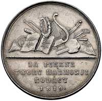 Karol Karpiński-medal autorstwa Karola Berenda 1819, Aw: Popiersie w lewo i napis w otoku, Rw: Poz..