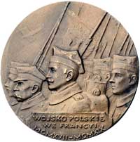 gen. Józef Haller- medal autorstwa Antoniego Madeyskiego, 1919 r., Aw: Popiersie w prawo i napis w..
