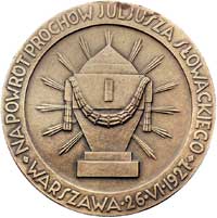 Juliusz Słowacki-medal autorstwa Tadeusza Breyera wybity z okazji sprowadzenia prochów poety do Po..
