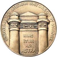 350-lecie Uniwersytetu Stefana Batorego w Wilnie- medal autorstwa Henryka Giedroycia 1929 r., Aw: ..