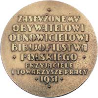 Franciszek Prus Biesiadecki- medal autorstwa Piotra Wojtowicza i Rudolfa Mękickiego 1931 r., Aw: P..