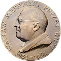 Wacław Sierpiński- medal autorstwa Józefa Aumill