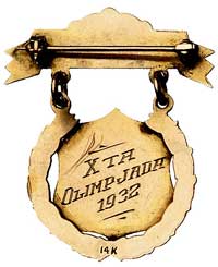 odznaka pamiątkowa X Olimpiady 1932 Z.N.P. (Zwią