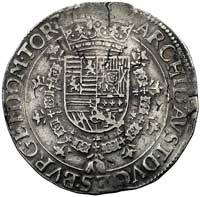 Brabant, Albert i Izabella 1598-1621, patagon bez daty, Tournai, Delm. 260, Dav. 4438, patyna