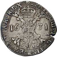 Brabant, Filip IV 1621-1665, patagon 1631, Antwerpia, Delm. 293, Dav. 4462