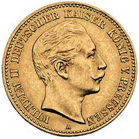 10 marek 1892/A, Berlin, J. 251, Fr. 3835, złoto, 3.97 g, rzadka i ładna moneta