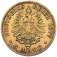 5 marek 1877/H, Darmstadt, J. 215, Fr. 3787, zło