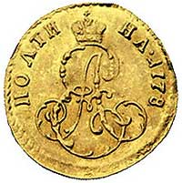 połtina 1778, Petersburg, Bitkin 110, Fr. 119, złoto, 0,57 g, rzadki rocznik