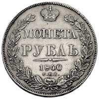rubel 1840, Petersburg, Bitkin 129, Uzdenikow 15