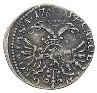 zestaw monet 3 krajcary 1606 Zug i 1734, Chur -miasto, Divo/Tobler 1251 i 910.c, razem 2 sztuki