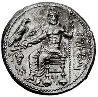 CYLICJA-Tarsos, satrapa Mazaios 361-334 pne, stater, Aw: Baal z Tarsos siedzący na tronie z berłem..