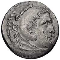 KRÓLESTWO MACEDOŃSKIE - Aleksandra Wielkiego 336-323 pne i następców, tetradrachma bita około 325-..