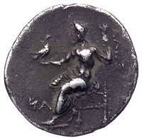 KRÓLESTWO MACEDOŃSKIE - Aleksandra Wielkiego 336-323 pne i następców, drachma, Aw: Gło- wa Herakle..