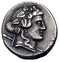 L. Cassius Longinus około 78 pne, denar, Aw: Gło