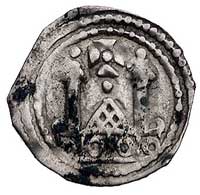 Salzburg, arcybiskupstwo, Wojciech czeski 1168-77, 1183-1200, denar Friesacher, mennica Friesach, ..