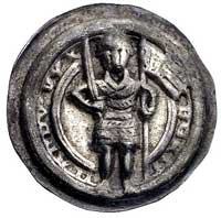 Anhalt, Bernard I Saski 1170-1212, brakteat; Ksi