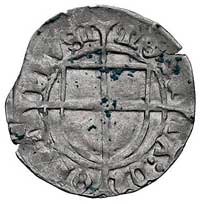 Konrad von Erlichshausen 1441-1449, szeląg, Aw: Tarcza wielkiego mistrza MAGST CORADVS .VI.., Rw: ..