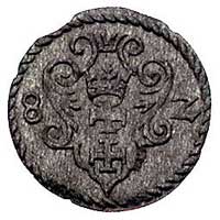 denar 1582, Gdańsk, Kurp. 368 (R3), Gum. 786, T. 4, patyna
