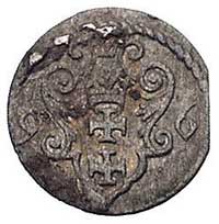 denar 1596, Gdańsk, Kurp. 2206 (R2), Gum. 1368, patyna