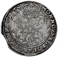ort 1654, Poznań, Kurp. 350 (R3), Gum. 1738, T. 4, moneta z końca blachy, rysy w tle