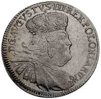 dwuzłotówka (8 groszy) 1753, Lipsk, Kam. 846 (R2